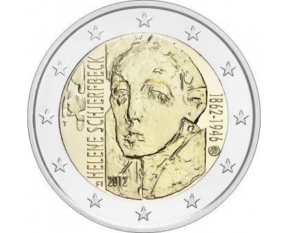 Финляндия 2 евро 2012. 150 лет со дня рождения Хелены Шерфбек